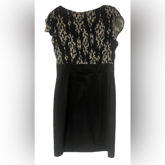 Dress Barn Women’s Black & Cream Career Work Dress size 8 Sheath Classic - Picture 2 of 10